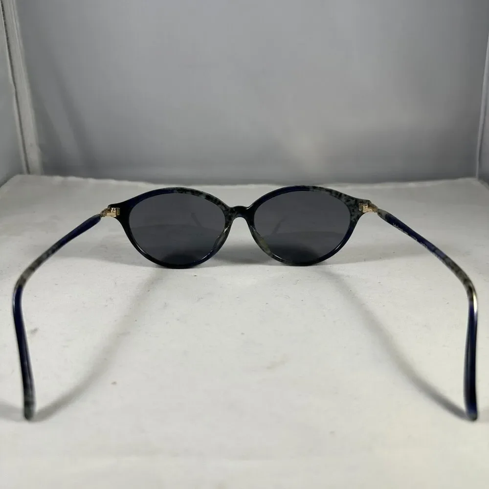 Lolita Lempicka Paris LL3754 Oval Sunglasses Tortoiseshell Blue Frame Dark Lense
